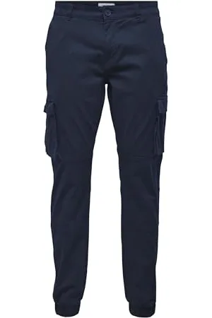 Only & Sons Onscam Stage Cargo Cuff Life 6687 Noos, Robe Bleue, 36W / 36L Hommes