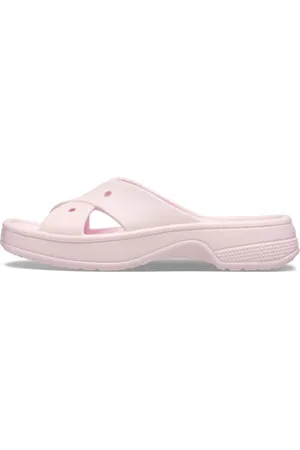 Crocs Femme Classic Womens Cross Strap Sandales, Pink Milk, 36/37 EU