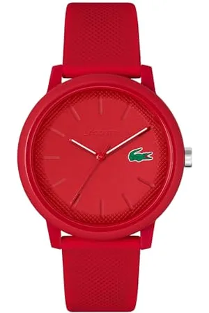 Lacoste Montre Analogique à Quartz pour Homme Collection .12.12 avec Bracelet en Silicone Rouge - 2011173