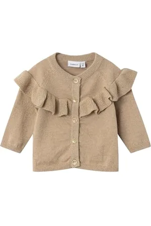 NAME IT Nbfresine Ls Knit Card Cardigan, , 50 cm Bébé Fille