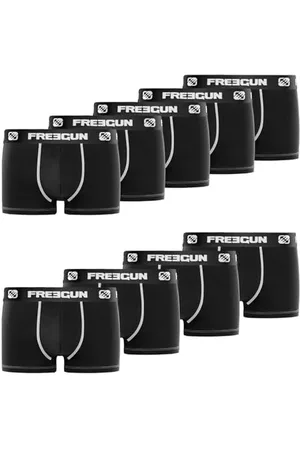 Freegun Boxer Homme Coton, Calecon Homme, Durable, Peaux-sensibles (Lot de 9), , Taille XL