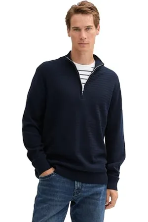 TOM TAILOR 1044475 Pull-Over, 10668 – Sky Captain Blue, L Homme