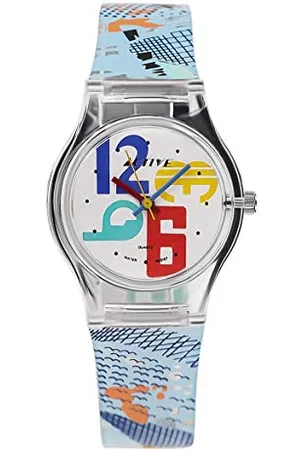 Active ACT-003 - Montre Fille - Quartz Analogique - Cadran Multicolore - Bracelet Plastique Multicolore