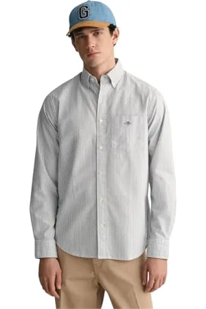 GANT Reg Oxford Banker T-Shirt à Rayures Chemise, , XXXXXL Hommes