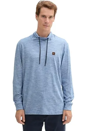 TOM TAILOR 1044037 T-Shirt à Manches Longues, 36806-Midsummer Blue Stripe, XXXL Hommes