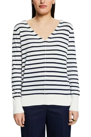 ESPRIT 994ee1i305 Sweater, Blanc cassé, XS Femme
