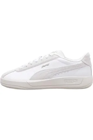 PUMA Femme Club KLASSIKA Basket, White-Warm White Gold, 40.5 EU