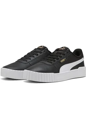 PUMA Femme Carina 3.0 Basket, Black White Gold, 36 EU