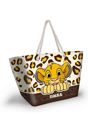 Disney Roi Lion Leopard-Sac de Plage Soleil, Jaune, 52 x 37 cm
