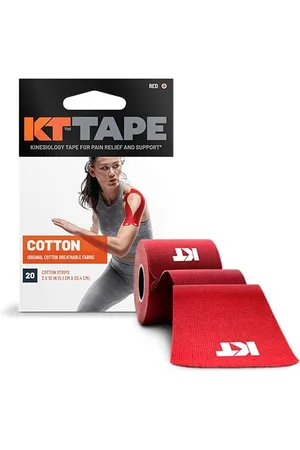 KT Tape Original 20 Strip Ruban de kinésiologie prédécoupé en Coton Unisexe, , Taille Unique