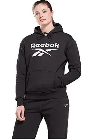 Reebok Polaire avec Grand Logo Haut de survêtement à Capuche, , M Femme