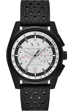 Armani Exchange Hommes Analogique Quartz Montre avec Bracelet en Caoutchouc AX2865