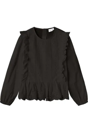 NAME IT NKFKORA LS Shirt, Blouse Fille, Black