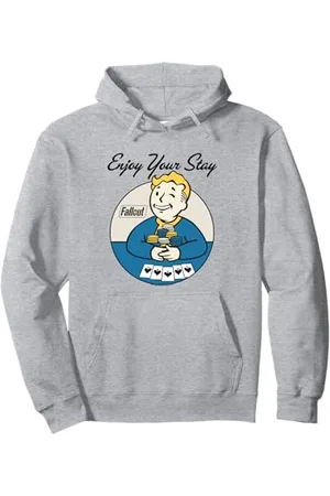 Fallout Video Game Vault Boy Poker Profitez de Votre Séjour Sweat à Capuche