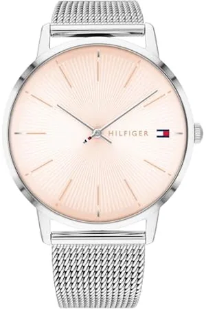 Tommy Hilfiger Montre Femme 40mm Quartz - Cadran Blush Sunray, Bracelet Maille Acier Inoxydable - 1782244