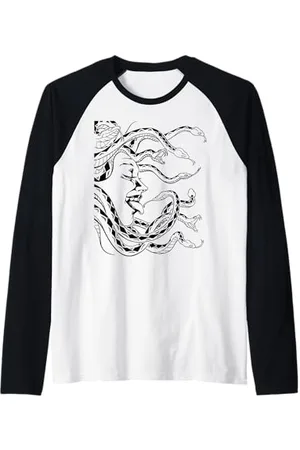Méduse Embrassant les serpents Manche Raglan