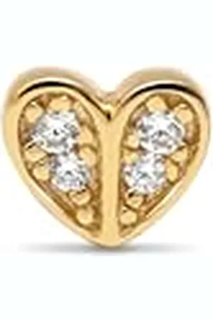 SINGULARU Boucle d’oreille Loose In Love. Argent sterling 925 avec finition plaqué or 18kt. Fermeture à vis. Bijoux pour femme.