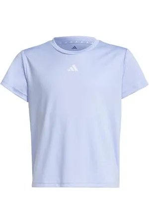 adidas Fille Train Essentials Regular Fit Logo Training T-Shirt Junior Girls, Violet Tone/White, 7-8 Years