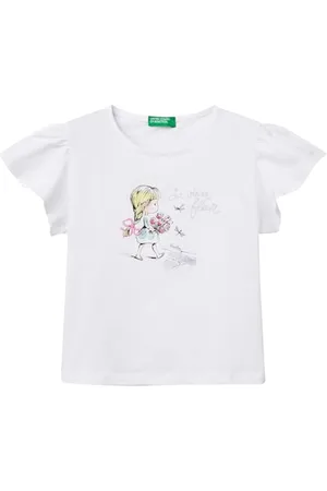 Benetton T- Shirt 3i1xg10iu, , 2 Ans Fille