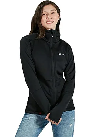 Berghaus Fourier Veste Polaire à Capuche pour Femme, Femme, Blouson de Polyester molletonné, 4A001199BP6, , 46