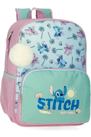 Disney Stitch Just Chill Sac à Dos Scolaire 30 x 38 x 12 cm Polyester by Joumma Bags, , Talla única, Sac à Dos Scolaire