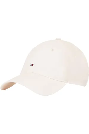 Tommy Hilfiger Casquette Femme Essential Flag en Lin, Beige (Sugarcane), Taille Unique