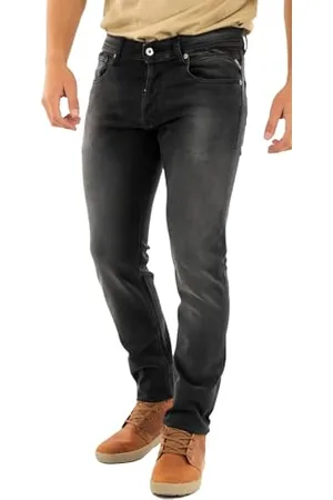 Replay Herren Jeans Grover Straight-Fit mit Comfort Stretch, (Grau), 33W / 32L