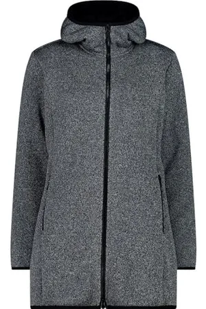 CMP Parka FIX à capuche pour femme ALLUMINIO-Nero