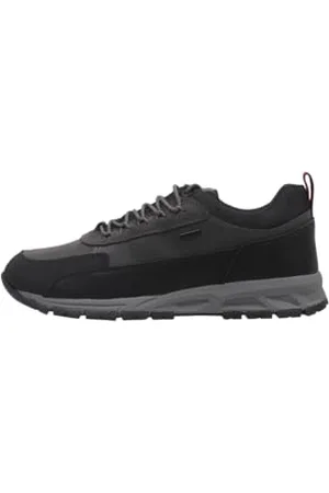 Geox Homme U Doray B ABX B Basket, Anthracite/Noir, 45 EU
