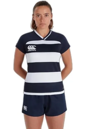 Canterbury Vapodri Evader à Rayures Maillot Rugby Femme FR : M (Taille Fabricant : 10)
