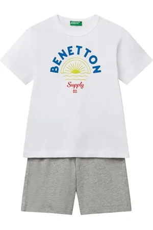 Benetton Comp(t-Shirt+Short) 3096gk00q Ensemble de layettes pour bébés et Bambins, , 3 Ans Enfants et Adolescents