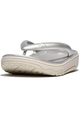 FitFlop Femme Relieff Metallic Recovery Toe-Post Sandals, , 36 EU