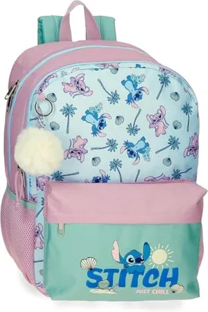 Disney Stitch Just Chill Sac à Dos Scolaire Portable 15,6 Pouces 31 x 44 x 15 cm Polyester by Joumma Bags, , Talla única, Sac à Dos Scolaire