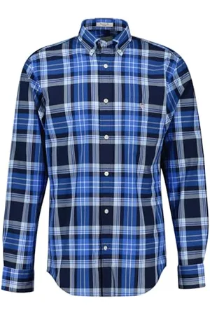 GANT Reg Classic Poplin Chemise à Carreaux, , XXL Hommes