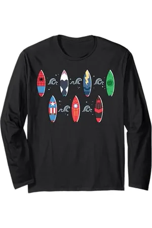 Marvel Super Heroes Summer Beach Vacation Surfboards Manche Longue