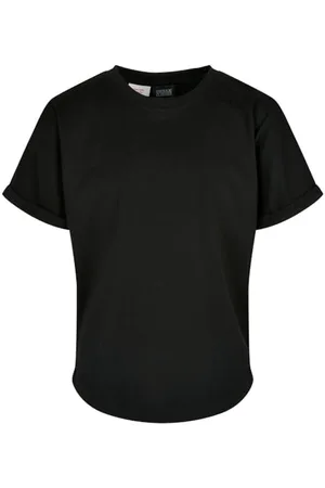 Urban classics Jongens Long Shaped Turnup Tee T-Shirt, , 158 Garçon