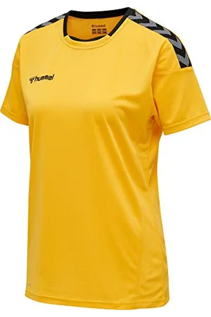 Hummel HmlAUTHENTIC Poly Jersey Woman S/S Color: Sports Yellow/Black_Talla: XS