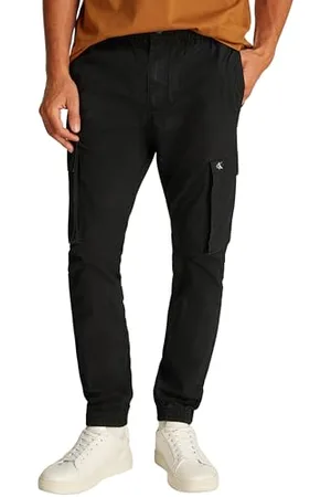 Calvin Klein Pantalon Cargo Homme Skinny Fit, Noir (Ck Black), 34W