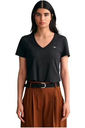 GANT Reg Shield Short Sleeve V Neck T-Shirt M