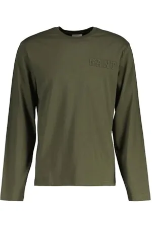 GANT T- Shirt Ls embossé, , M Hommes