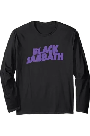 Black Sabbath Logo ondulé violet Manche Longue