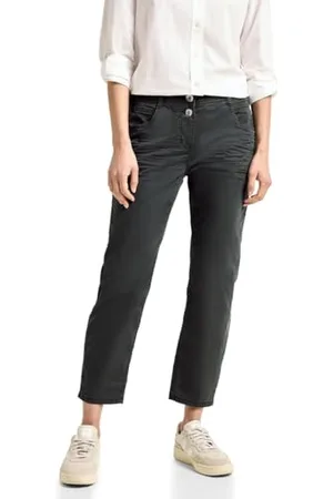 CECIL B377456 Pantalon décontracté 7/8, Kaki Solide, 25W / 26L Femmes