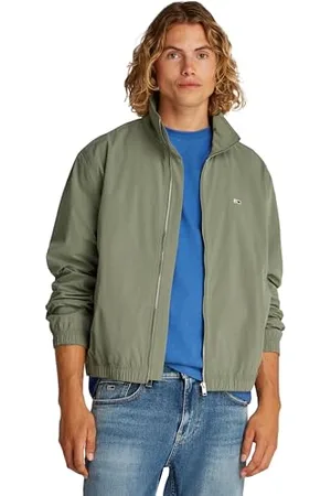 Tommy Hilfiger Veste Coupe-Vent Homme Essential Col Montant, Vert (Aruba Green), M