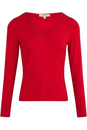 Morgan 251-TOUNG Tshirt, Red, S Femme