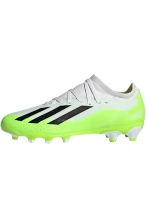 adidas X Crazyfast.3 Multi-Ground Boots Chaussures de Football, Cloud White/Core Black/Lucid Lemon, 28 EU