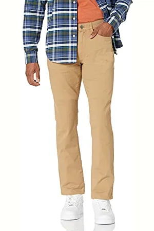 Amazon Pantalon en Sergé Stretch 5 Poches Coupe Ajustée Homme, , 31W / 30L