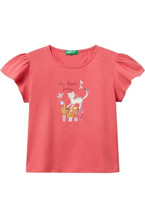 Benetton T- Shirt 3i1xg10iu, , 2 Ans Fille