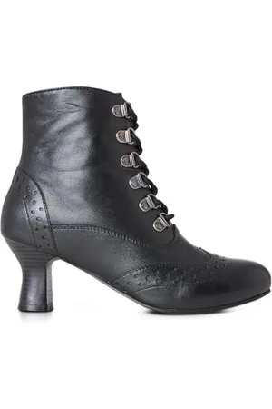 Joe Browns Femme Bottines à Talons à Lacets en Cuir avec détails Brogue, , 38 EU Large