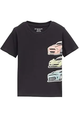 TOM TAILOR 1046523 T-Shirt, 29476-Gris Coal, 92-98 Garçon