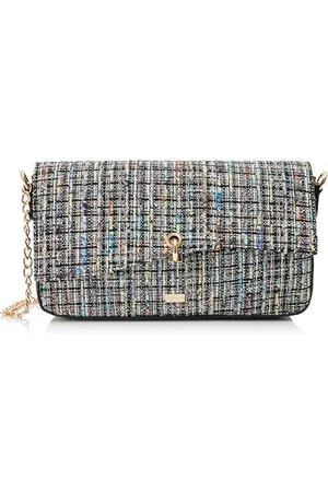 NAEMI Pochette/Sac de soirée, Femme, Noir et Multicolore, Einheitsgröße